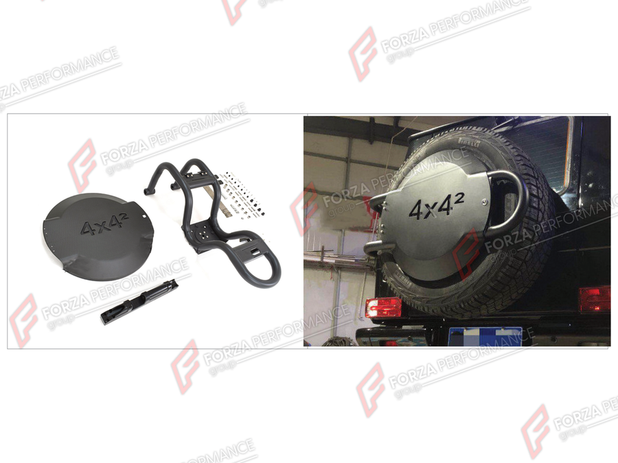 Buy Now SPARE WHEEL TIRE COVER WITH HOLDERS for MERCEDES-BENZ G-CLASS W463 4X4 2008 - 2018 and upgrade car parts from SIR Tuning at the Best Price. Headlights, Tail lights, Bodykits, Navigations, Body Kit and more - Fast & Free Shipping within Europe, US & Worldwide.