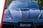 Buy Now AUTHENTIC KARBEL CARBON HOOD for PORSCHE 718 BOXSTER CAYMAN 982 2016+ and upgrade car parts from SIR Tuning at the Best Price. Headlights, Tail lights, Bodykits, Navigations, Carbon body kit and more - Fast & Free Shipping within Europe, US & Worldwide.