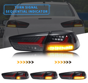 Buy Now Vland Carlamp LED Tail Lights For Mitsubishi Lancer EVO X 2008-2018 With Sequential Turn Signal and upgrade car parts from SIR Tuning at the Best Price. Headlights, Tail lights, Bodykits, Navigations, Tail lights and more - Fast & Free Shipping within Europe, US & Worldwide.