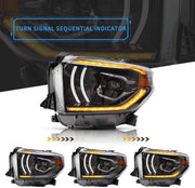 Buy Now Full Headlights for Toyota Tundra 2014 - 2018 (Black) and upgrade car parts from SIR Tuning at the Best Price. Headlights, Tail lights, Bodykits, Navigations, Automotive Headlight Assemblies and more - Fast & Free Shipping within Europe, US & Worldwide.
