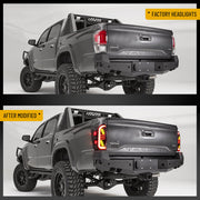 Buy Now VLAND LED Taillights For Toyota Tacoma 2016-2023 with Amber Sequential Turn Signals and upgrade car parts from SIR Tuning at the Best Price. Headlights, Tail lights, Bodykits, Navigations, Tail lights and more - Fast & Free Shipping within Europe, US & Worldwide.