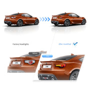 Buy Now 2012-2021 FR-S / BRZ / GT86 1th Gen (ZN6/ZC6) Vland LED Tail Lights With Sequential Turn Signal and upgrade car parts from SIR Tuning at the Best Price. Headlights, Tail lights, Bodykits, Navigations, Tail lights and more - Fast & Free Shipping within Europe, US & Worldwide.