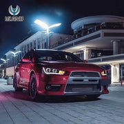 Buy Now 08-17 Mitsubishi Lancer 9th Gen Evo X GSR 10th Gen (CZ4A) Vland Projector HeadLights Black and upgrade car parts from SIR Tuning at the Best Price. Headlights, Tail lights, Bodykits, Navigations, Headlights and more - Fast & Free Shipping within Europe, US & Worldwide.
