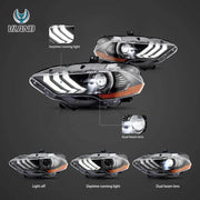 Buy Now 18-up Ford Mustang 6th Gen Vland LED Dual Beam Projector RGB HeadLights Black and upgrade car parts from SIR Tuning at the Best Price. Headlights, Tail lights, Bodykits, Navigations, Headlights and more - Fast & Free Shipping within Europe, US & Worldwide.
