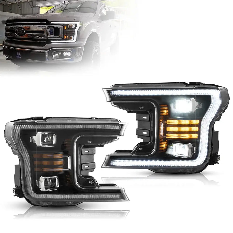 Buy Now 18-20 Ford F150 13th Gen Facelifted Vland (Ⅱ) LED Dual Beam Projector HeadLights Black and upgrade car parts from SIR Tuning at the Best Price. Headlights, Tail lights, Bodykits, Navigations, Headlights and more - Fast & Free Shipping within Europe, US & Worldwide.