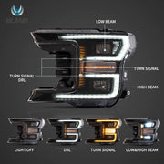 Buy Now 18-20 Ford F150 13th Gen Vland LED Dual Beam Projector HeadLights With Start Up Animation and upgrade car parts from SIR Tuning at the Best Price. Headlights, Tail lights, Bodykits, Navigations, Headlights and more - Fast & Free Shipping within Europe, US & Worldwide.