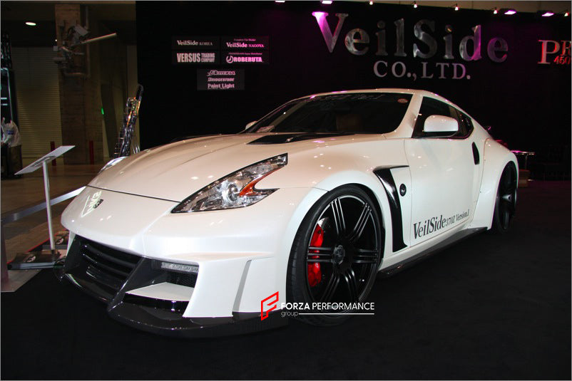 Buy Now AUTHENTIC VEILSIDE VER.I WIDE BODY KIT for NISSAN 370Z Z34 FACELIFT 2012+ and upgrade car parts from SIR Tuning at the Best Price. Headlights, Tail lights, Bodykits, Navigations, Carbon body kit and more - Fast & Free Shipping within Europe, US & Worldwide.