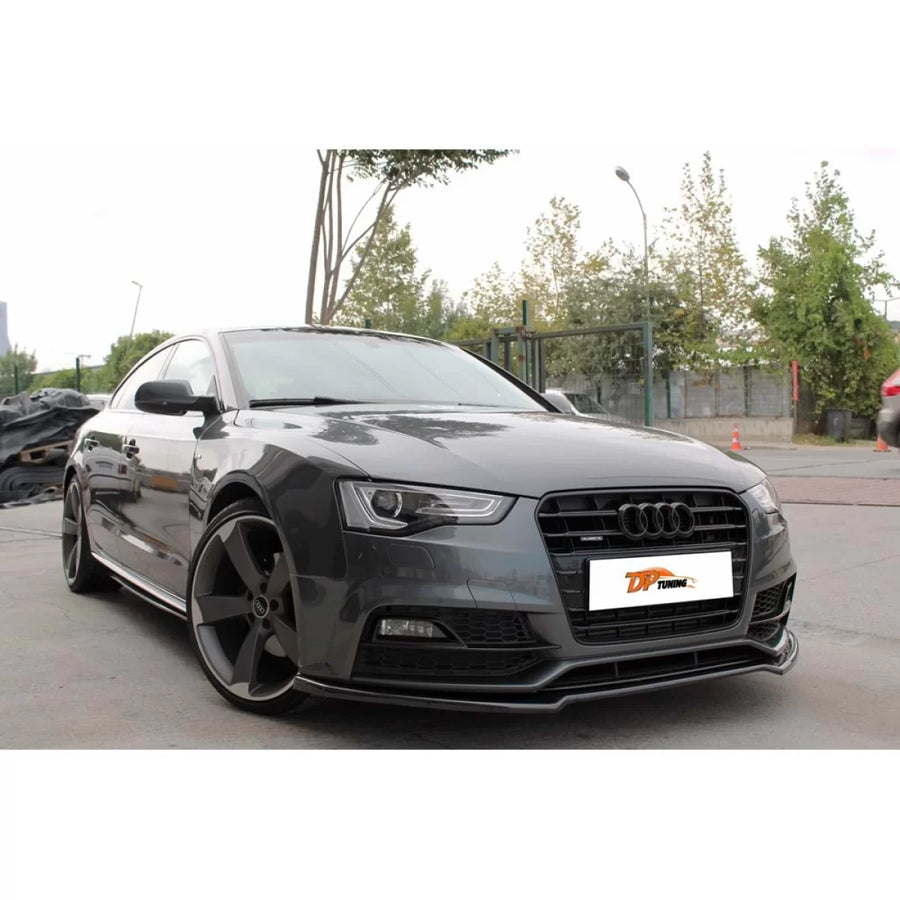 A5 B8 FL Max Front Lip Piano Black Vacuum Plastic / 2012 - 2015 – product image 1