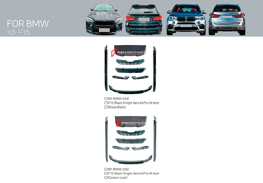 Buy Now AERO KIT for BMW X5 F15 2013 - 2018 BLACK KNIGHT STYLE and upgrade car parts from SIR Tuning at the Best Price. Headlights, Tail lights, Bodykits, Navigations, body kit and more - Fast & Free Shipping within Europe, US & Worldwide.