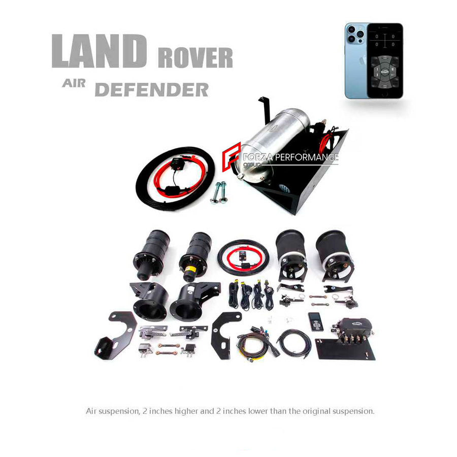 Buy Now AIR SUSPENSION for LAND ROVER DEFENDER L316 1990 - 2016 and upgrade car parts from SIR Tuning at the Best Price. Headlights, Tail lights, Bodykits, Navigations, body kit and more - Fast & Free Shipping within Europe, US & Worldwide.