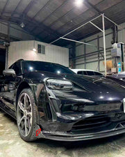 Buy Now AUTHENTIC AULENA DRY CARBON BODY KIT for PORSCHE TAYCAN J1.1 2020 - 2024 and upgrade car parts from SIR Tuning at the Best Price. Headlights, Tail lights, Bodykits, Navigations, body kit and more - Fast & Free Shipping within Europe, US & Worldwide.