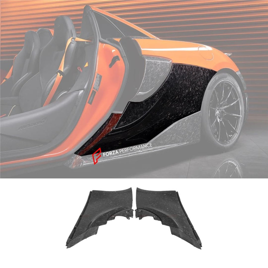 Buy Now AUTHENTIC DARWINPRO CARBON QUARTER PANEL REAR SIDE SKIRTS for MCLAREN 600LT 2018 - 2021 and upgrade car parts from SIR Tuning at the Best Price. Headlights, Tail lights, Bodykits, Navigations, body kit and more - Fast & Free Shipping within Europe, US & Worldwide.