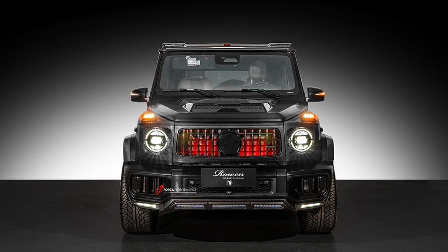 Buy Now AUTHENTIC ROWEN CARBON BODY KIT for MERCEDES BENZ G CLASS AMG G63 W465 2024+ and upgrade car parts from SIR Tuning at the Best Price. Headlights, Tail lights, Bodykits, Navigations, Carbon body kit and more - Fast & Free Shipping within Europe, US & Worldwide.