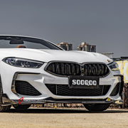 Buy Now AUTHENTIC SOOQOO CARBON FRONT LIP for BMW 8 SERIES G14 G15 G16 2018+ and upgrade car parts from SIR Tuning at the Best Price. Headlights, Tail lights, Bodykits, Navigations, body kit and more - Fast & Free Shipping within Europe, US & Worldwide.