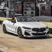 Buy Now AUTHENTIC SOOQOO CARBON FRONT LIP for BMW 8 SERIES G14 G15 G16 2018+ and upgrade car parts from SIR Tuning at the Best Price. Headlights, Tail lights, Bodykits, Navigations, body kit and more - Fast & Free Shipping within Europe, US & Worldwide.