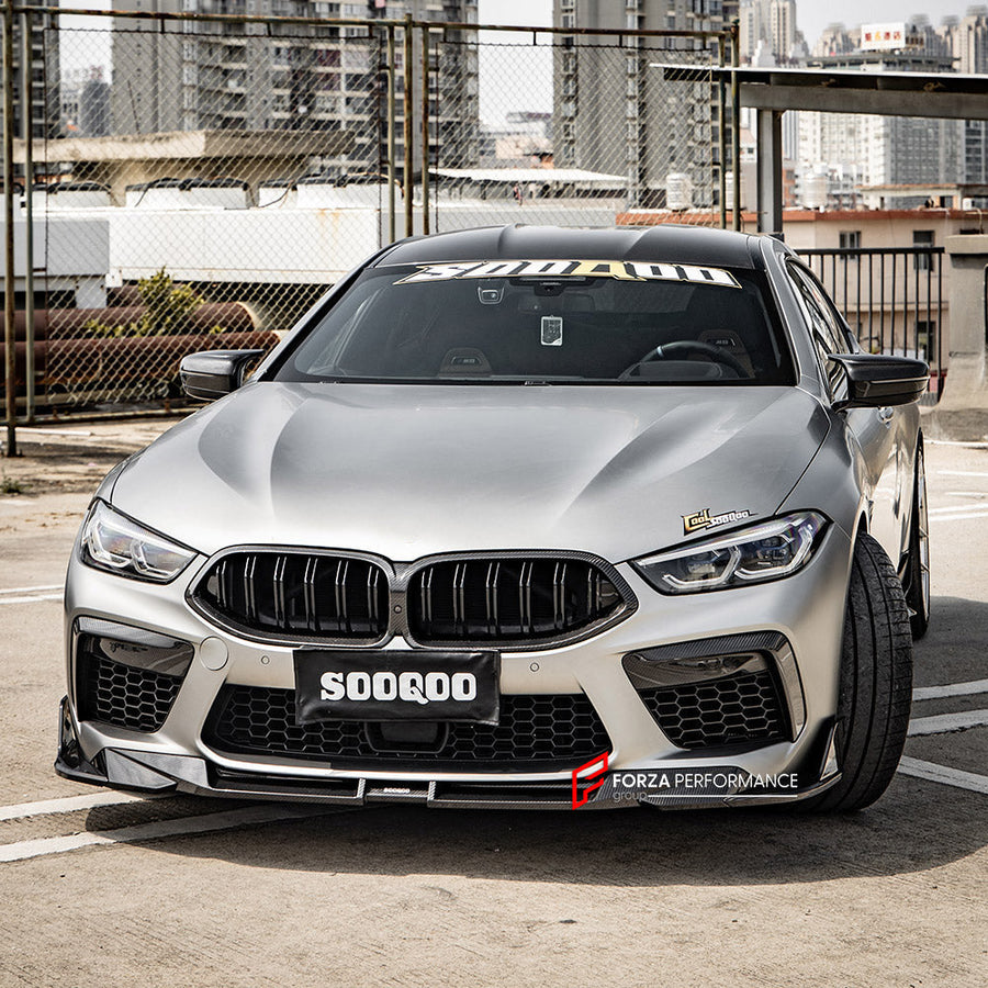 Buy Now AUTHENTIC SOOQOO CARBON FRONT LIP for BMW M8 F91 F92 F93 2019+ and upgrade car parts from SIR Tuning at the Best Price. Headlights, Tail lights, Bodykits, Navigations, body kit and more - Fast & Free Shipping within Europe, US & Worldwide.