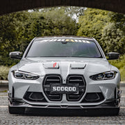Buy Now AUTHENTIC SOOQOO CARBON HOOD VENT TRIMS for BMW M3 G80 2020+ M4 G82 2021+ and upgrade car parts from SIR Tuning at the Best Price. Headlights, Tail lights, Bodykits, Navigations, Carbon body kit and more - Fast & Free Shipping within Europe, US & Worldwide.