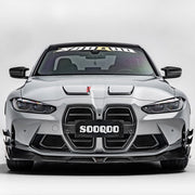 Buy Now AUTHENTIC SOOQOO CARBON HOOD VENT TRIMS for BMW M3 G80 2020+ M4 G82 2021+ and upgrade car parts from SIR Tuning at the Best Price. Headlights, Tail lights, Bodykits, Navigations, Carbon body kit and more - Fast & Free Shipping within Europe, US & Worldwide.