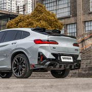 Buy Now AUTHENTIC SOOQOO CARBON REAR DIFFUSER with BREAK LIGHT for BMW X4 G02 LCI 2022+ and upgrade car parts from SIR Tuning at the Best Price. Headlights, Tail lights, Bodykits, Navigations, body kit and more - Fast & Free Shipping within Europe, US & Worldwide.