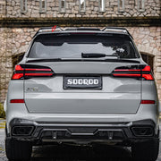 Buy Now AUTHENTIC SOOQOO CARBON ROOF SPOILER for BMW X5 G05 2019+ and upgrade car parts from SIR Tuning at the Best Price. Headlights, Tail lights, Bodykits, Navigations, Carbon body kit and more - Fast & Free Shipping within Europe, US & Worldwide.