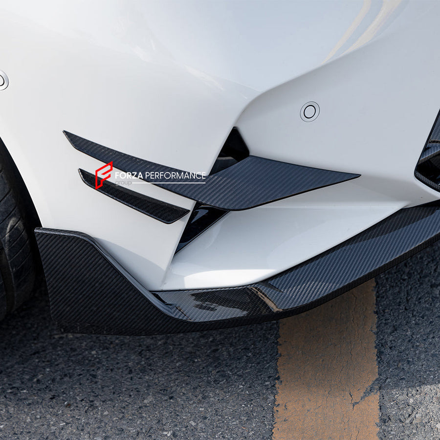 Buy Now AUTHENTIC SOOQOO DRY CARBON FRONT BUMPER CANARDS for BMW M5 G90 G99 2025+ and upgrade car parts from SIR Tuning at the Best Price. Headlights, Tail lights, Bodykits, Navigations, Carbon body kit and more - Fast & Free Shipping within Europe, US & Worldwide.