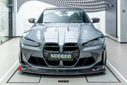 Buy Now AUTHENTIC SOOQOO DRY CARBON FRONT LIP for BMW M3 G80 G81 2020+ M4 G82 G83 2021+ M3 G80 GT4 STYLE and upgrade car parts from SIR Tuning at the Best Price. Headlights, Tail lights, Bodykits, Navigations, Carbon body kit and more - Fast & Free Shipping within Europe, US & Worldwide.