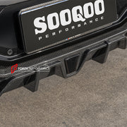 Buy Now AUTHENTIC SOOQOO DRY CARBON REAR DIFFUSER with BRAKE LIGHT for BMW X4M F98 LCI 2022+ and upgrade car parts from SIR Tuning at the Best Price. Headlights, Tail lights, Bodykits, Navigations, body kit and more - Fast & Free Shipping within Europe, US & Worldwide.