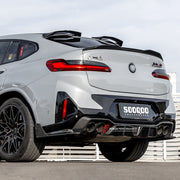 Buy Now AUTHENTIC SOOQOO DRY CARBON REAR DIFFUSER with BRAKE LIGHT for BMW X4M F98 LCI 2022+ and upgrade car parts from SIR Tuning at the Best Price. Headlights, Tail lights, Bodykits, Navigations, body kit and more - Fast & Free Shipping within Europe, US & Worldwide.
