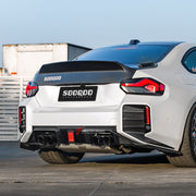 Buy Now AUTHENTIC SOOQOO DRY CARBON REAR DIFFUSER with BRAKE LIGHT for BMW M2 G87 2023+ and upgrade car parts from SIR Tuning at the Best Price. Headlights, Tail lights, Bodykits, Navigations, Carbon body kit and more - Fast & Free Shipping within Europe, US & Worldwide.