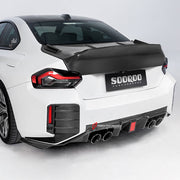 Buy Now AUTHENTIC SOOQOO DRY CARBON REAR DIFFUSER with BRAKE LIGHT for BMW M2 G87 2023+ and upgrade car parts from SIR Tuning at the Best Price. Headlights, Tail lights, Bodykits, Navigations, Carbon body kit and more - Fast & Free Shipping within Europe, US & Worldwide.