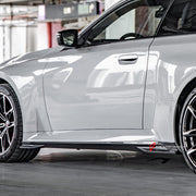 Buy Now AUTHENTIC SOOQOO DRY CARBON SIDE SKIRTS for BMW M2 G87 2023+ and upgrade car parts from SIR Tuning at the Best Price. Headlights, Tail lights, Bodykits, Navigations, Carbon body kit and more - Fast & Free Shipping within Europe, US & Worldwide.