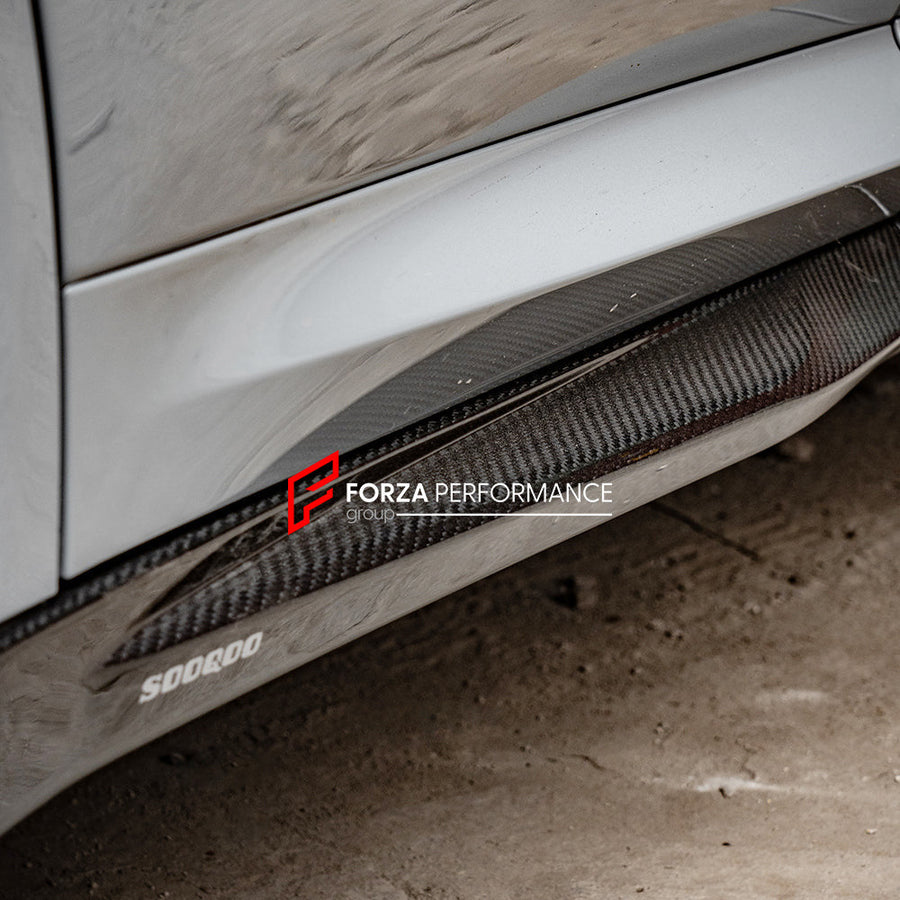 Buy Now AUTHENTIC SOOQOO DRY CARBON SIDE SKIRTS for BMW X3M F97 LCI X4M F98 LCI 2022+ and upgrade car parts from SIR Tuning at the Best Price. Headlights, Tail lights, Bodykits, Navigations, body kit and more - Fast & Free Shipping within Europe, US & Worldwide.