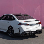 Buy Now AUTHENTIC SOOQOO DRY CARBON TRUNK SPOILER for BMW M5 G90 2025+ and upgrade car parts from SIR Tuning at the Best Price. Headlights, Tail lights, Bodykits, Navigations, Carbon body kit and more - Fast & Free Shipping within Europe, US & Worldwide.