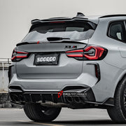Buy Now AUTHENTIC SOOQOO DRY CARBON REAR SPOILER for BMW X3M F97 LCI 2022+ and upgrade car parts from SIR Tuning at the Best Price. Headlights, Tail lights, Bodykits, Navigations, body kit and more - Fast & Free Shipping within Europe, US & Worldwide.