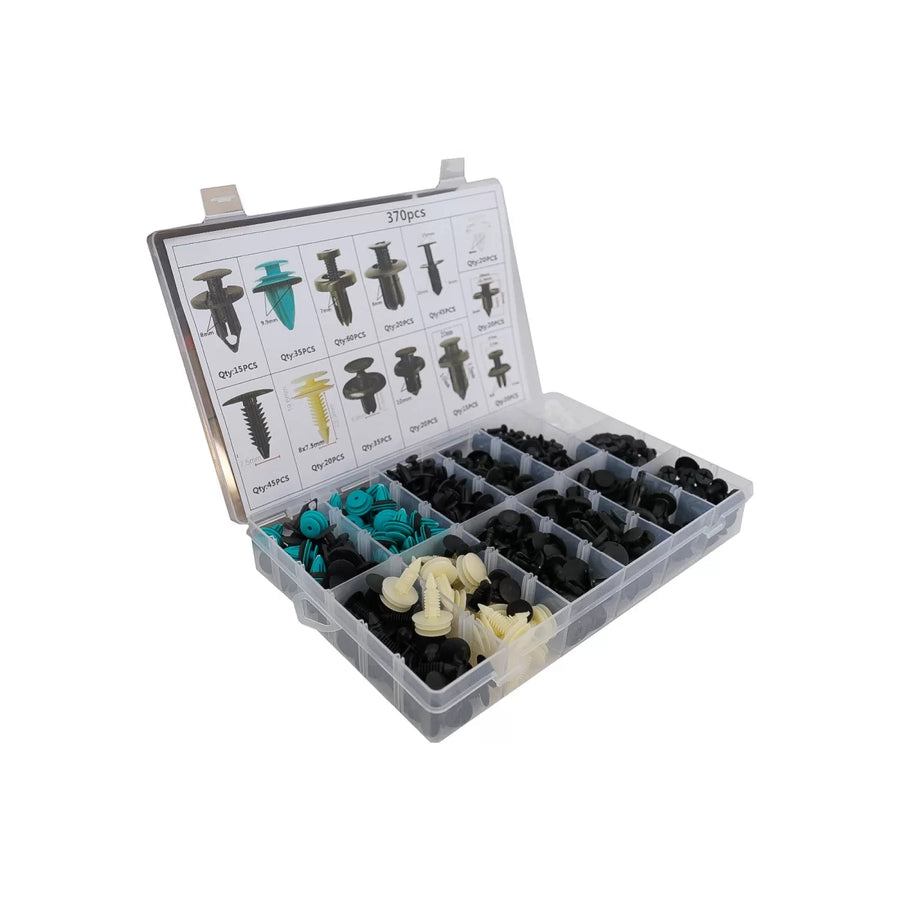 Auto Clips Plastic fasteners Kit 370 pcs – product image 1