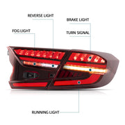 Buy Now Vland Carlamp Tail Lights for Honda Accord 10th 2018-up w/sequential indicators Red Lens and upgrade car parts from SIR Tuning at the Best Price. Headlights, Tail lights, Bodykits, Navigations, Tail lights and more - Fast & Free Shipping within Europe, US & Worldwide.