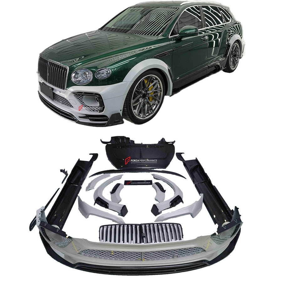 Buy Now WIDE CARBON BODY KIT for BENTLEY BENTAYGA W12 V8 2020+ and upgrade car parts from SIR Tuning at the Best Price. Headlights, Tail lights, Bodykits, Navigations, body kit and more - Fast & Free Shipping within Europe, US & Worldwide.
