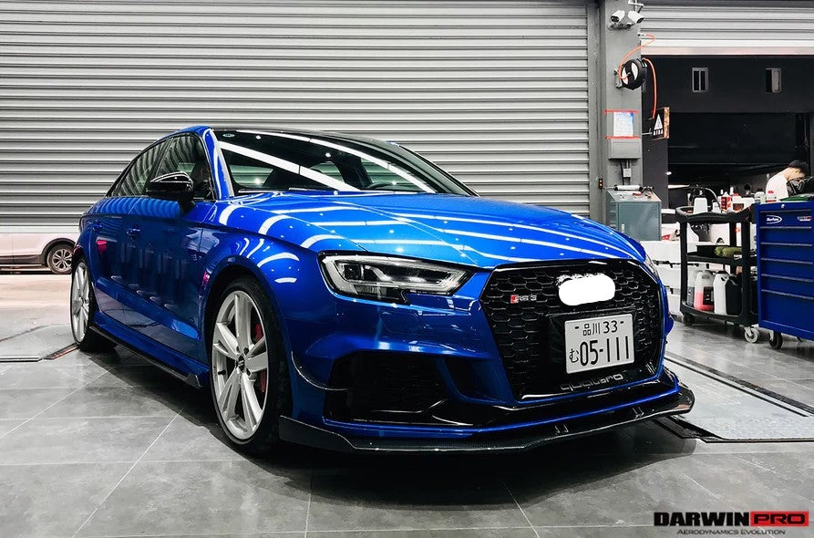 Buy Now CARBON FIBER FRONT LIP for AUDI RS3 8V FACELIFT 2017 - 2020 | BKSS STYLE and upgrade car parts from SIR Tuning at the Best Price. Headlights, Tail lights, Bodykits, Navigations, body kit and more - Fast & Free Shipping within Europe, US & Worldwide.