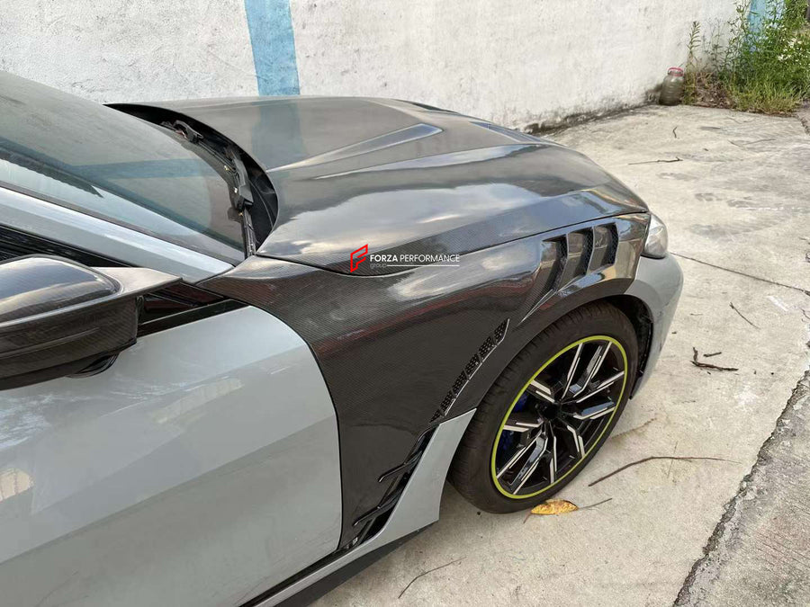 Buy Now CARBON FRONT FENDERS WITH VENTS CARBON HOOD FOR BMW 4-SERIES G26 and upgrade car parts from SIR Tuning at the Best Price. Headlights, Tail lights, Bodykits, Navigations, body kit and more - Fast & Free Shipping within Europe, US & Worldwide.