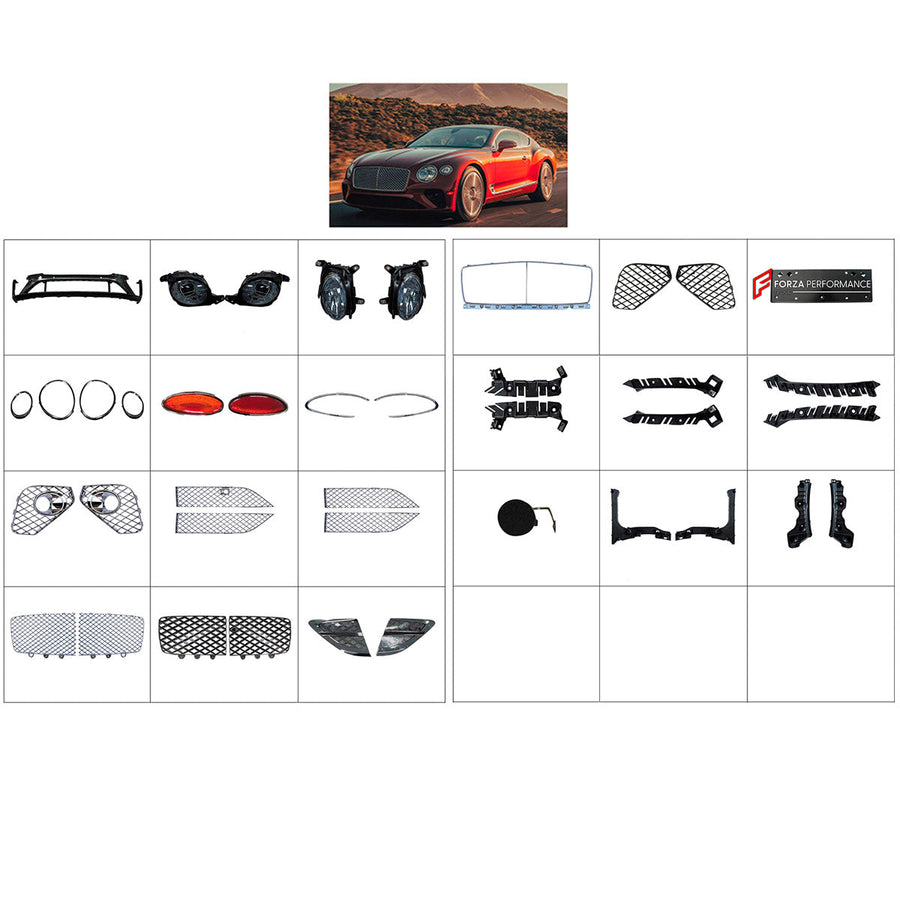 Buy Now BODY KIT for BENTLEY CONTINENTAL GT 2020+ and upgrade car parts from SIR Tuning at the Best Price. Headlights, Tail lights, Bodykits, Navigations, Body Kit and more - Fast & Free Shipping within Europe, US & Worldwide.