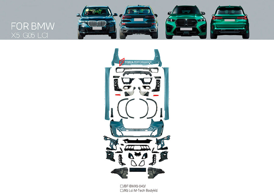 Buy Now BODY KIT for BMW X5 G05 LCI FACELIFT 2023+ M-TECH STYLE and upgrade car parts from SIR Tuning at the Best Price. Headlights, Tail lights, Bodykits, Navigations, body kit and more - Fast & Free Shipping within Europe, US & Worldwide.