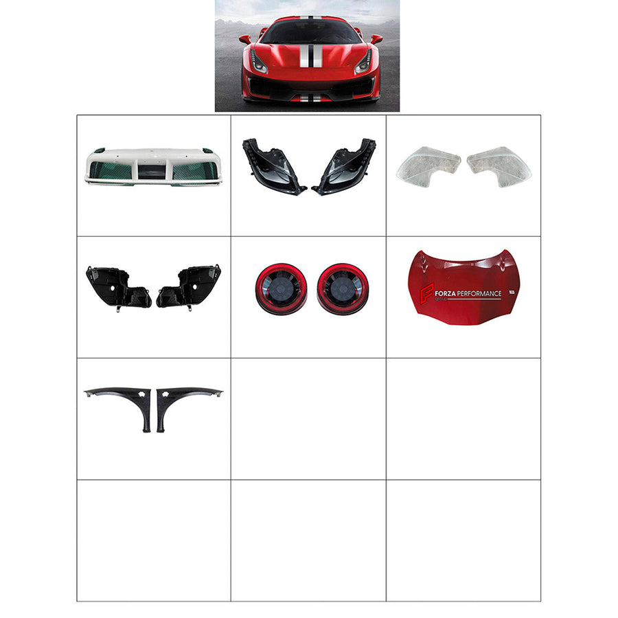 Buy Now BODY KIT for FERRARI 488 and upgrade car parts from SIR Tuning at the Best Price. Headlights, Tail lights, Bodykits, Navigations, Body Kit and more - Fast & Free Shipping within Europe, US & Worldwide.