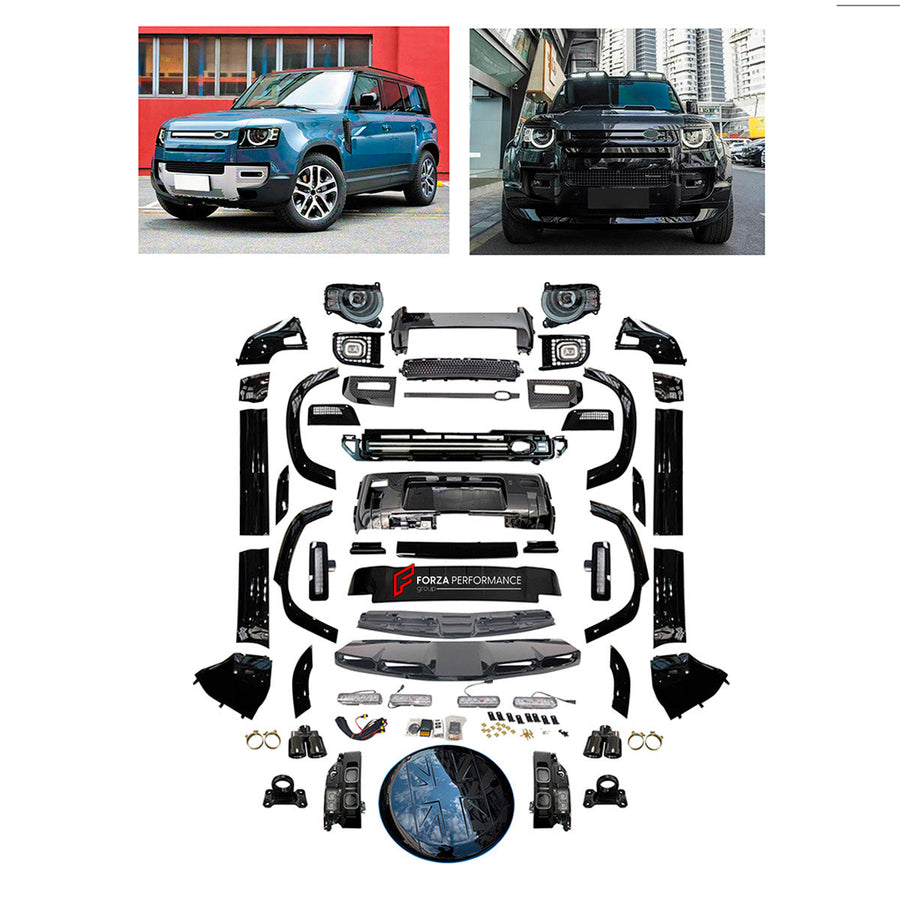 Buy Now BODY KIT for LAND ROVER DEFENDER 90 110 2021+ and upgrade car parts from SIR Tuning at the Best Price. Headlights, Tail lights, Bodykits, Navigations, Body Kit and more - Fast & Free Shipping within Europe, US & Worldwide.