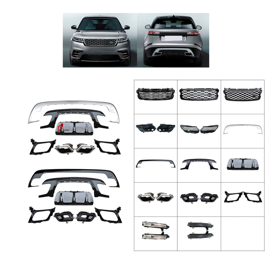 Buy Now BODY KIT for LAND ROVER RANGE ROVER VELAR 2017+ and upgrade car parts from SIR Tuning at the Best Price. Headlights, Tail lights, Bodykits, Navigations, Body Kit and more - Fast & Free Shipping within Europe, US & Worldwide.