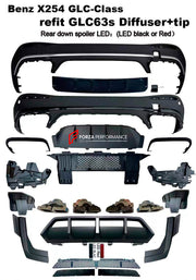 Buy Now CONVERSION BODY KIT for MERCEDES BENZ GLC SUV X254 2022+ UPGRADE to GLC63S FACELIFT and upgrade car parts from SIR Tuning at the Best Price. Headlights, Tail lights, Bodykits, Navigations, body kit and more - Fast & Free Shipping within Europe, US & Worldwide.