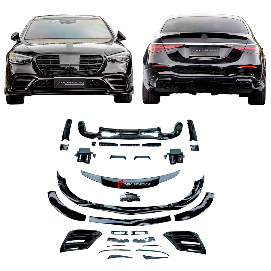 Buy Now BODY KIT for MERCEDES BENZ S CLASS W223 2020+ and upgrade car parts from SIR Tuning at the Best Price. Headlights, Tail lights, Bodykits, Navigations, body kit and more - Fast & Free Shipping within Europe, US & Worldwide.