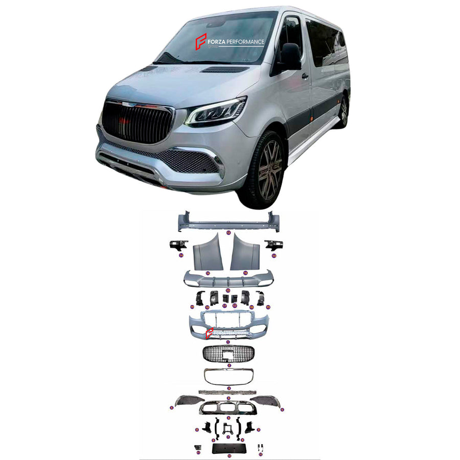 Buy Now BODY KIT for MERCEDES-BENZ SPRINTER VS30 W907 2020+ and upgrade car parts from SIR Tuning at the Best Price. Headlights, Tail lights, Bodykits, Navigations, body kit and more - Fast & Free Shipping within Europe, US & Worldwide.