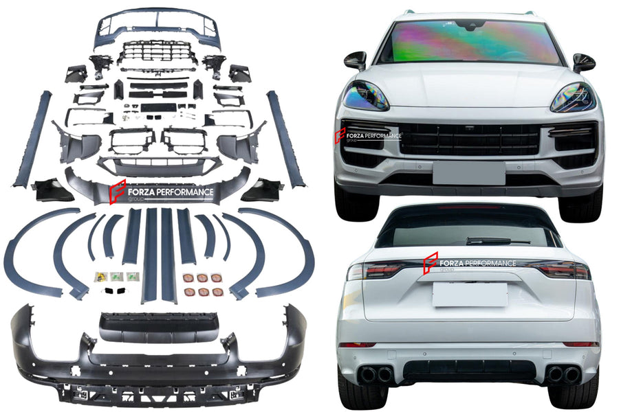 Buy Now DRY CARBON BODY KIT for PORSCHE CAYENNE 9Y0.1 2018 - 2023 UPGRADE to 9Y0.2 2024+ GTS SD STYLE and upgrade car parts from SIR Tuning at the Best Price. Headlights, Tail lights, Bodykits, Navigations, Dry Carbon body kit and more - Fast & Free Shipping within Europe, US & Worldwide.