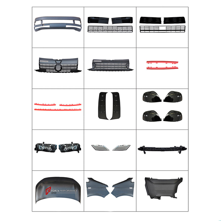 Buy Now BODY KIT for VOLKSWAGEN MULTIVAN T6 2015 - 2019 and upgrade car parts from SIR Tuning at the Best Price. Headlights, Tail lights, Bodykits, Navigations, Body Kit and more - Fast & Free Shipping within Europe, US & Worldwide.