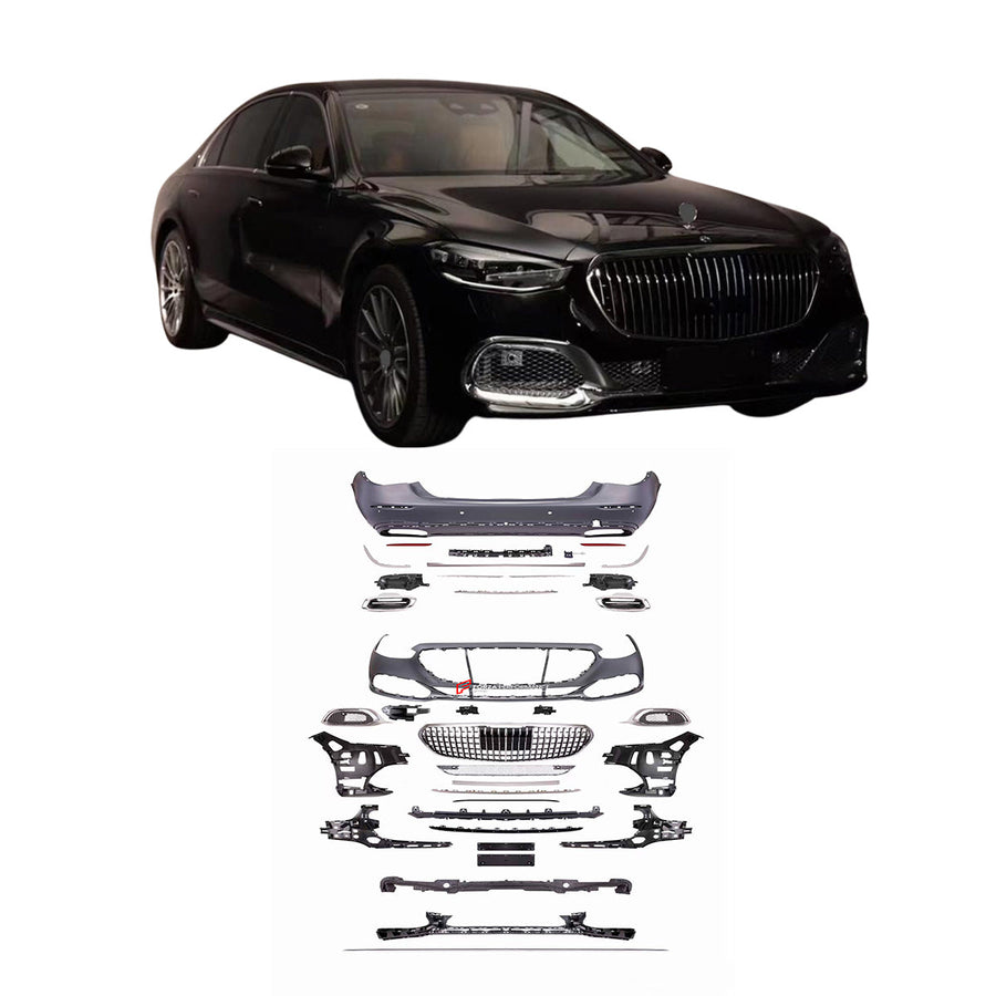 Buy Now CONVERSION BODY KIT for MERCEDES-BENZ S CLASS W223 S400/S450/S500 UPGRADE TO MAYBACH S680 and upgrade car parts from SIR Tuning at the Best Price. Headlights, Tail lights, Bodykits, Navigations, body kit and more - Fast & Free Shipping within Europe, US & Worldwide.